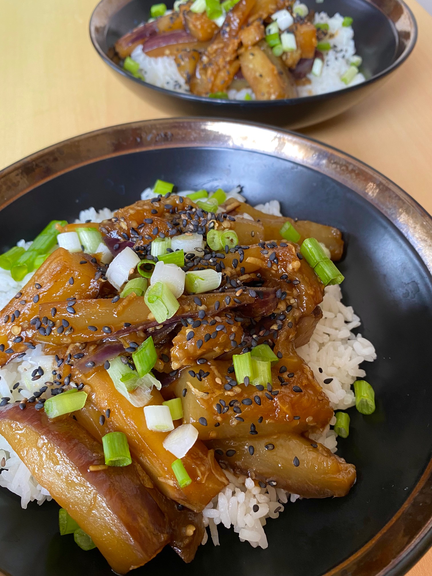 Aubergines inspiration japonaise